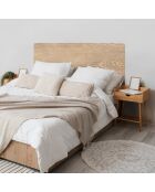 Tête de lit en vinyle Madera Esquinas Redondeadas beige - 80x105 cm