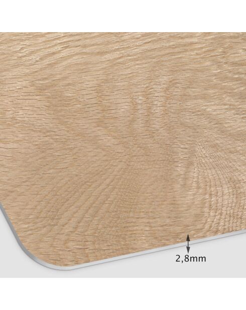 Tête de lit en vinyle Madera Esquinas Redondeadas beige - 80x105 cm