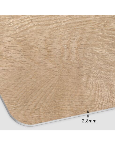 Tête de lit en vinyle Madera Esquinas Redondeadas beige - 80x135 cm