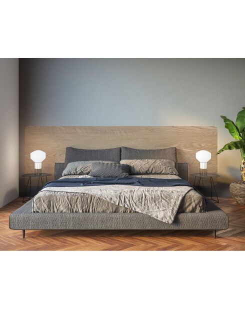 Tête de lit en vinyle Madera Esquinas Redondeadas beige - 80x160 cm