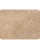 Tête de lit en vinyle Madera Esquinas Redondeadas beige - 80x105 cm