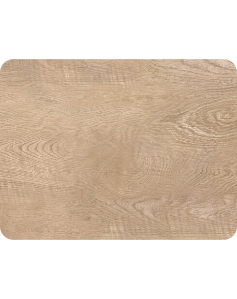 Tête de lit en vinyle Madera Esquinas Redondeadas beige - 80x105 cm