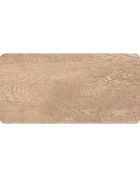 Tête de lit en vinyle Madera Esquinas Redondeadas beige - 80x160 cm