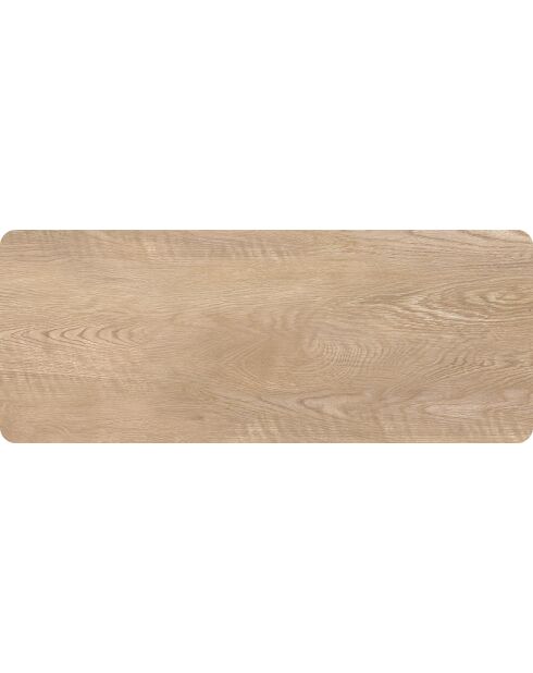 Tête de lit en vinyle Madera Esquinas Redondeadas beige - 80x200 cm