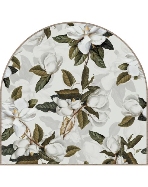 Testiera in vinile multicolore Arco Magnolias - 160x165 cm