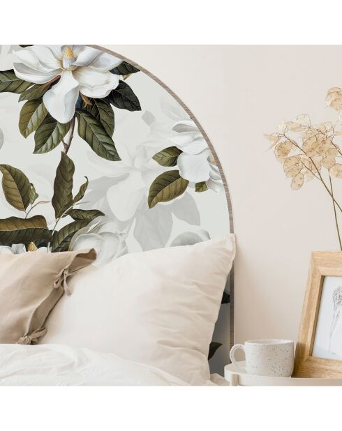 Testiera in vinile multicolore Arco Magnolias - 160x165 cm