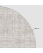Tête de lit en vinyle Arco Imitación Arpillera Natural greige - 160x165 cm