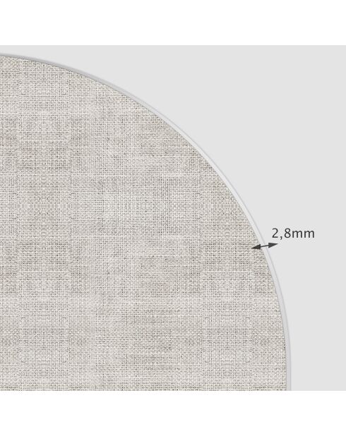 Arco Imitación Arpillera Testiera in vinile greige naturale - 160x165 cm