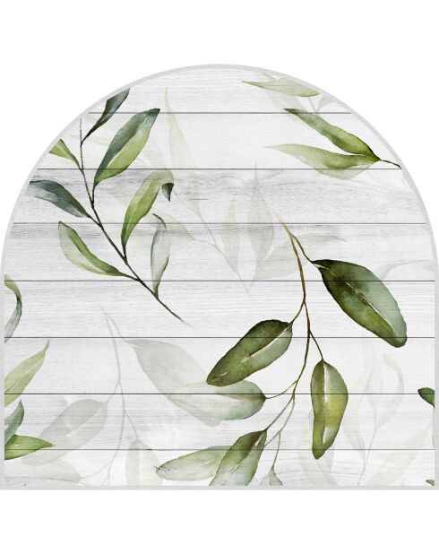 Testiera in vinile Arco Laurel Tablas naturale/verde - 160x165 cm