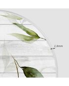 Tête de lit en vinyle Arco Laurel Tablas naturel/vert - 160x165 cm