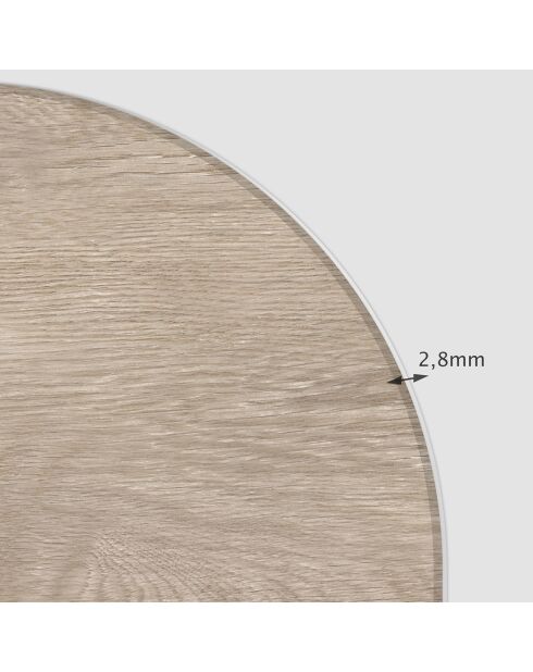 Tête de lit en vinyle Arco Imitación Madera 1 beige - 160x165 cm