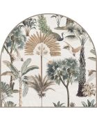 Tête de lit en vinyle Arco Jardín Exótico multicolore - 160x165 cm