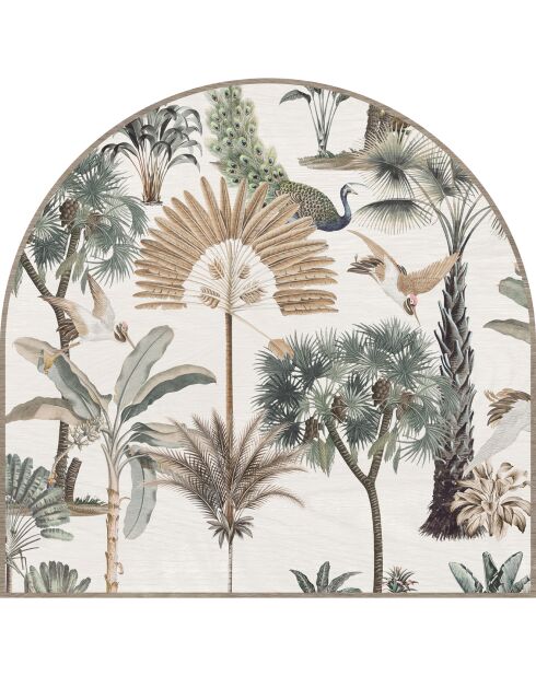 Tête de lit en vinyle Arco Jardín Exótico multicolore - 160x165 cm