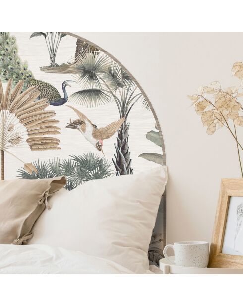 Tête de lit en vinyle Arco Jardín Exótico multicolore - 160x165 cm
