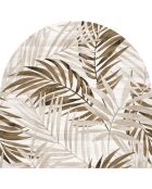 Tête de lit en vinyle Arco Hojas en Madera beige - 160x165 cm