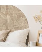 Tête de lit en vinyle Arco Paraíso en Madera beige - 90x90 cm