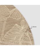 Tête de lit en vinyle Arco Paraíso en Madera beige - 90x90 cm