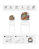 Tête de lit en vinyle Arco Luxury multicolore - 90x90 cm