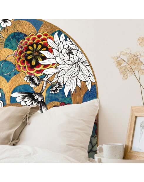 Testiera Arco Luxury in vinile multicolore - 160x165 cm