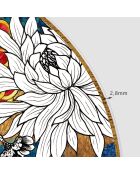 Tête de lit en vinyle Arco Luxury multicolore - 90x90 cm