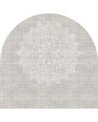 Tête de lit en vinyle Arco Mandala en Arpillera greige - 160x165 cm