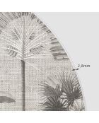 Tête de lit en vinyle Arco Tropical Neutro gris - 90x90 cm