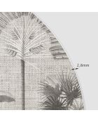 Tête de lit en vinyle Arco Tropical Neutro gris - 160x165 cm