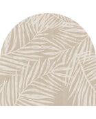 Tête de lit en vinyle Arco Hojas Sobre Tela beige - 160x165 cm