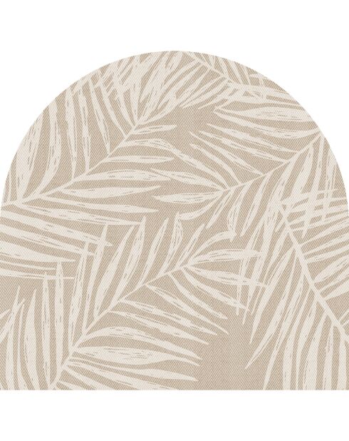 Tête de lit en vinyle Arco Hojas Sobre Tela beige - 160x165 cm