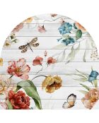Tête de lit en vinyle Arco Jardín 1 multicolore - 160x165 cm