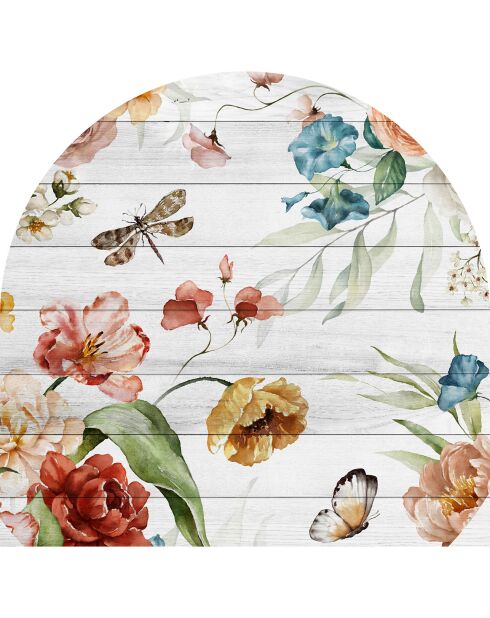 Testiera in vinile multicolore Arco Jardín 1 - 160x165 cm