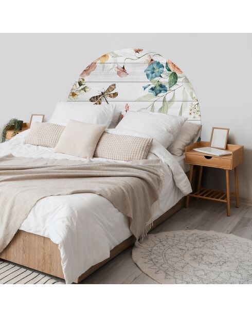 Testiera in vinile multicolore Arco Jardín 1 - 160x165 cm