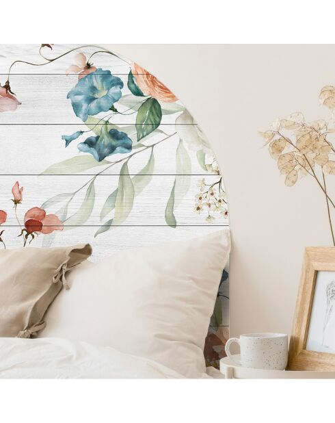 Testiera in vinile multicolore Arco Jardín 1 - 90x90 cm