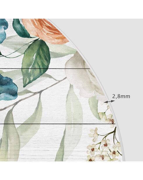 Testiera in vinile multicolore Arco Jardín 1 - 90x90 cm