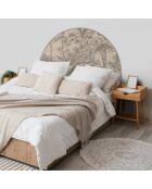 Tête de lit en vinyle Arco Árboles beige - 160x165 cm