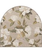 Tête de lit en vinyle Arco Magnolias Sobre Madera beige - 90x90 cm