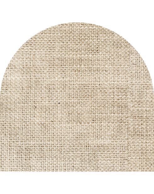 Testiera Arpillera in vinile beige seppia - 90x90 cm