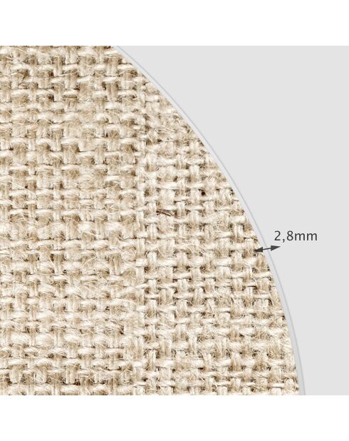 Testiera Arpillera in vinile beige seppia - 160x165 cm