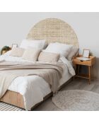 Tête de lit en vinyle Arco Arpillera Sepia beige - 90x90 cm
