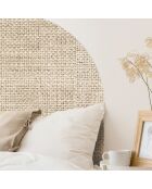 Tête de lit en vinyle Arco Arpillera Sepia beige - 90x90 cm