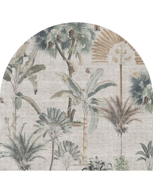 Testiera in vinile Arco Tropical in Tela multicolore - 90x90 cm