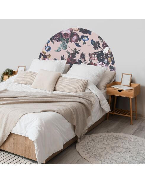 Tête de lit en vinyle Arco Rosas Sobre Rosa multicolore - 160x165 cm