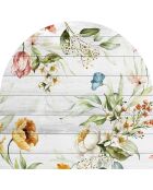 Tête de lit en vinyle Arco Jardín 2 multicolore - 90x90 cm