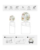 Tête de lit en vinyle Arco Jardín 2 multicolore - 90x90 cm