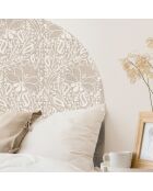 Tête de lit en vinyle Arco Chandra beige - 90x90 cm