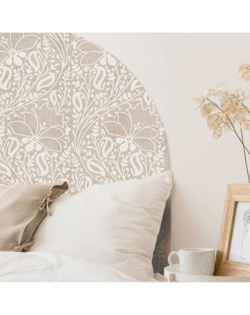 Testiera in vinile beige Arco Chandra - 160x165 cm