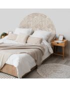 Tête de lit en vinyle Arco Chandra beige - 90x90 cm