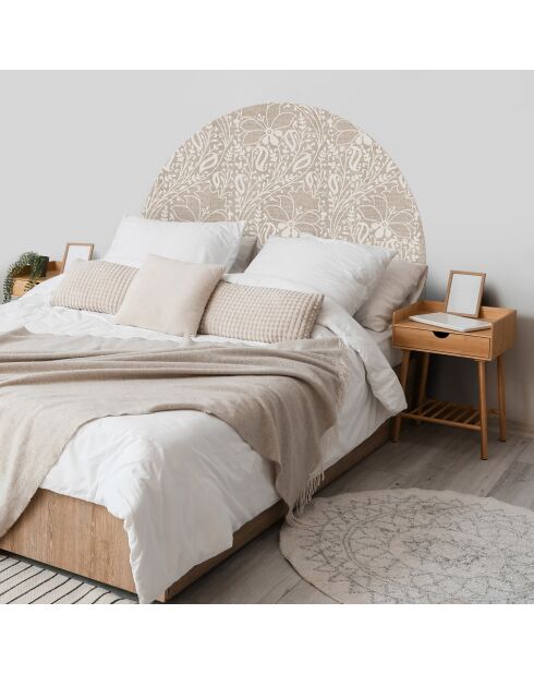 Testiera in vinile beige Arco Chandra - 160x165 cm