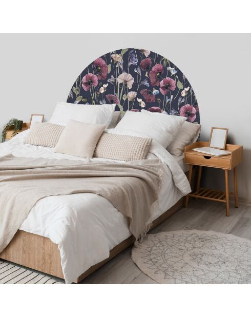 Tête de lit en vinyle Arco Amapolas Sobre multicolore - 90x90 cm