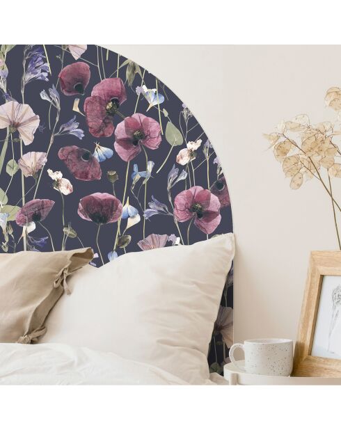 Tête de lit en vinyle Arco Amapolas Sobre multicolore - 90x90 cm